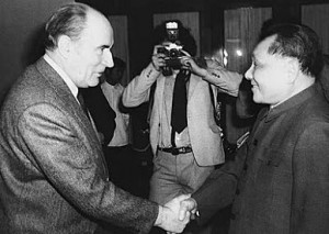 François Mitterrand et Deng Xiaoping