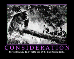 among people and even towards all livings in it.