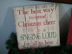 Vintage Pallet Wood Christmas Sign. Elf quote: 
