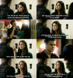 Vampire Diaries Quotes Stefan And Elena Stefan elena s... vampire