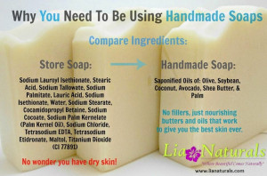 have been using handmade soaps by Lia Naturals for the past month ...