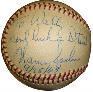 Warren Spahn Autograph