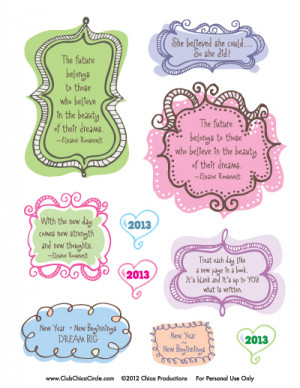 Start a New Year’s Journal with FREE Printable Stickers