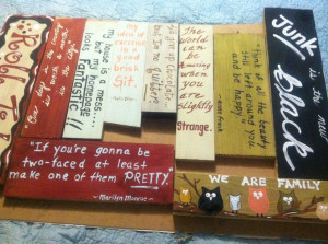Quotes & Sayings in wood