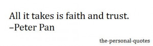 Personal peter pan faith trust relatable disney quote