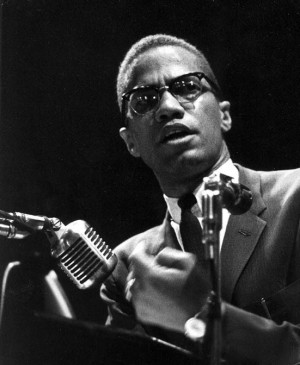 Kanye is referencing what is probably Malcolm X’s most famous quote ...