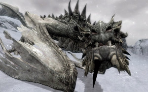 Skyrim Screenshots- Meeting Paarthurnax by vincent-is-mine