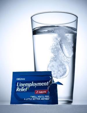Unemployment Relief tablets fizzing in water - Steve Cohen/Stone/Getty ...
