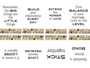 Marriage Survival Tool Kit Tags