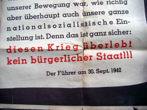 LARGE ORIGINAL 1942 THIRD REICH POSTER WITH