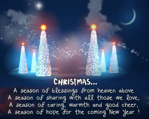 CHRISTMAS..A Season of Blessings from Heaven