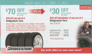 Costco Tires Coupon