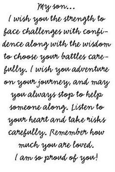 My son... Daniel. He is the most amazin, big hearted, genuine ...