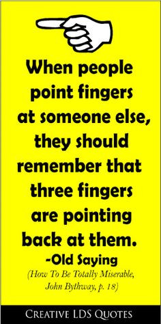 ignoring the log in your own eye.