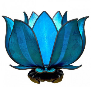 Turquoise Lotus Lamp: Inspirational Lotus Gifts