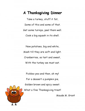 Turkey Poems for Thanksgiving