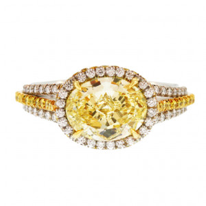 fancy yellow diamond rings