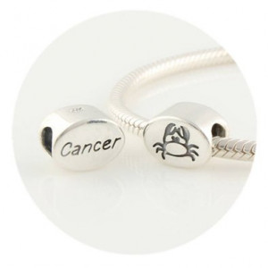 DUMAN 1pc 925 Sterling Silver Cancer Charms Zodiac Sign Beads ...