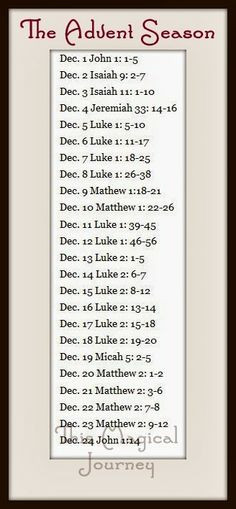 Advent Season and Family Devotions: Some great verses to read up to ...