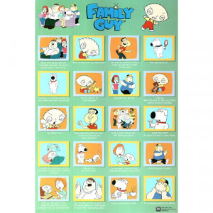 Details about Family Guy Quotes TV POSTER Peter Griffin Stewie Lois