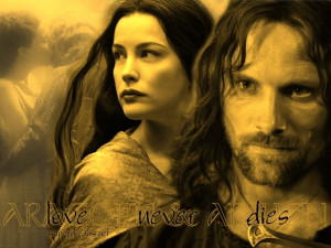 Aragorn and Arwen Arwen and Aragorn