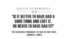 the statistical probability of love at first sight more phrases quotes ...