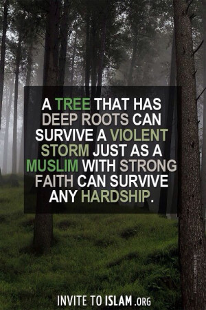... storm just as a Muslim with strong faith can survive any hardship