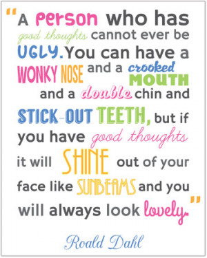 Inspirational Quotation Poster: Roald Dahl 3