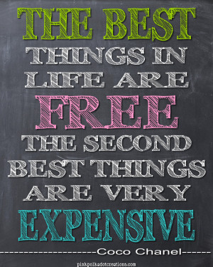 Thursday’s Thought- The Best Things in Life…