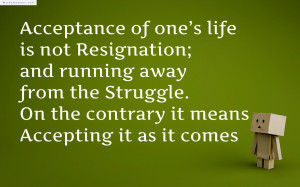 Acceptance Quotes About And