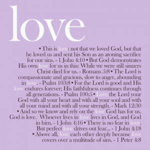This is LOVE; not that we loved God, but that He loved us and sent His ...