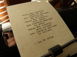 Tao Te Ching Quote Handtyped on Vintage Typewriter by DaysLongPast, $ ...