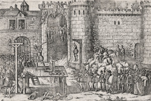 Hanged Drawn And Quartered Engraving Execution Was Popular