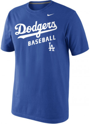 Nike Mens Los Angeles Dodgers Practice Tshirt in Blue for Men ...