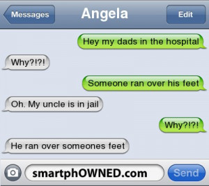 AngelaHey my dads in the hospital | Why?!?! | Someone ran over his ...