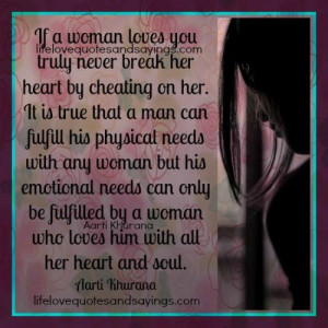 Never Break A Woman’s Heart..