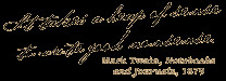 Manuscript from Tom Sawyer,