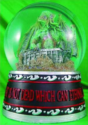 Epic Cthulhu water globe shows our dark god rising from R'Lyeh
