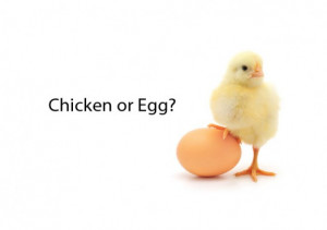... chicken or egg, he needs to be clear who is the one asking and fuck it