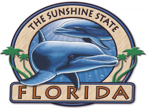 FLORIDA-SUNSHINE STATE-DOLPHIN