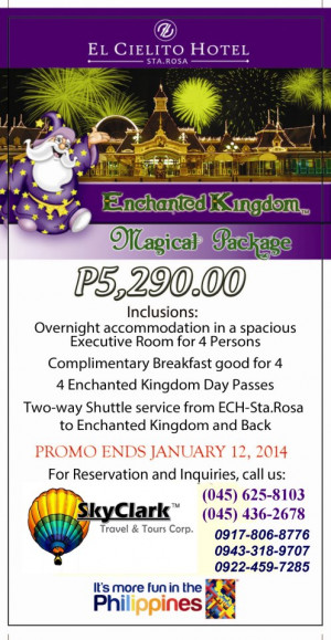 ENCHANTED KINGDOM MAGICAL PACKAGE