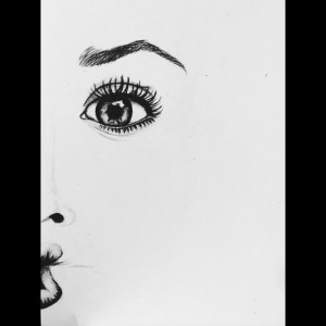 , black and white, drawing, face, imagination, pencil, picture, black ...