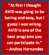 any student may apply for the avid program however avid is designed ...