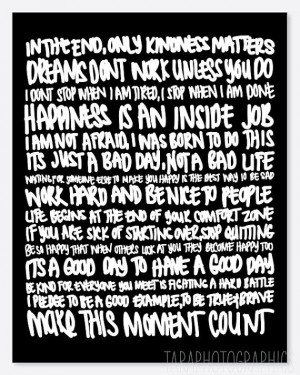 multiple quote poster by taraphotographics on Etsy, $23.00