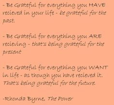 Love Rhonda Byrne... More