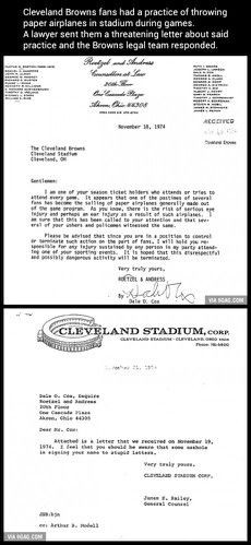 Cleveland Browns rant letter