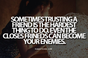 Quotes For Enemies Becoming Friends