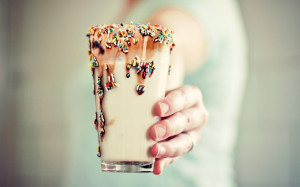 Image: Cold Milkshake with Sprinkles wallpapers and stock photos
