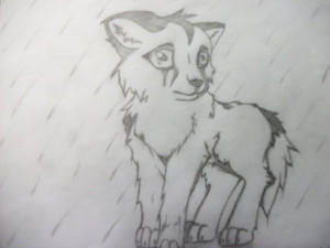 crying wolf in rain by Wolfy1278