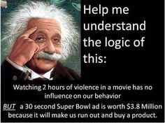 Help me understand the logic of this: Watching 2 hours of violence in ...